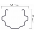 PALO A C IN CORTEN 57X42 SPESSORE 1,8 MM H 3,0 MT